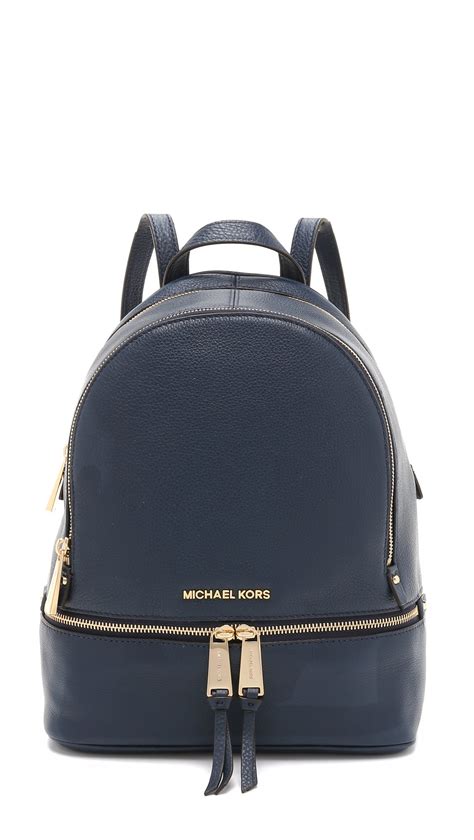 michael kors backpack navy blue